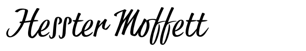 Hesster Moffett font preview